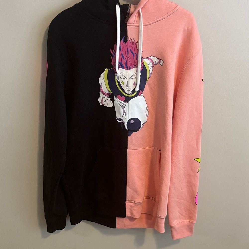 Hunter X Hunter Split Hoodie - Hisoka Morow / Bungee Gum - Hot Topic Mens Sz S